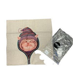 Meowingtons Bundled Kitty Toss Pillow 17" x 17" Couch Bed Throw Cat Kitten New